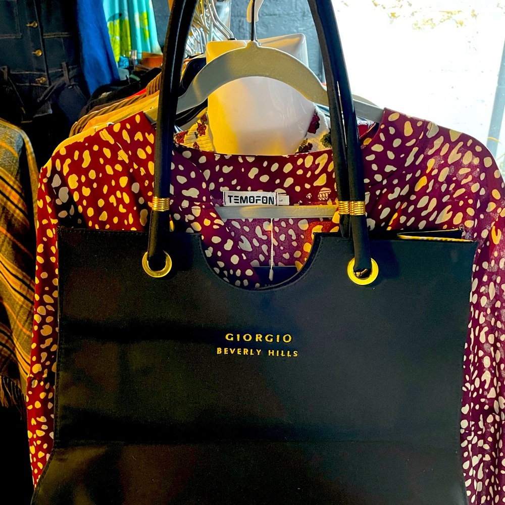 Giorgio tote with gold trim